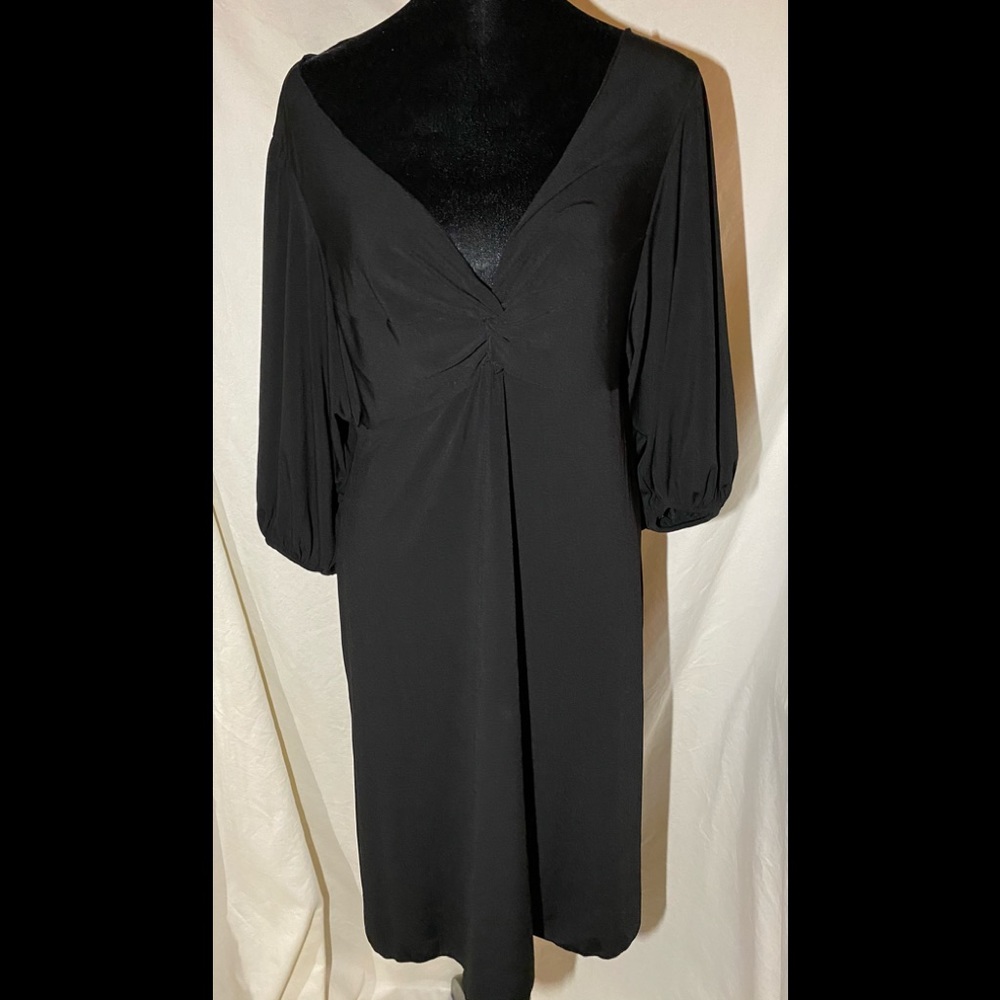Max Edition deep v midi dress